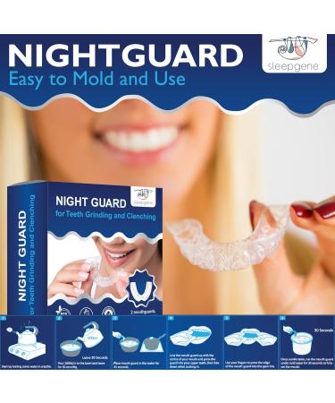 Sleepgene Dental Night Guard - BPA-Free Moldable Mouth Guard for Teeth Grinding - Promotes Deep Sleep - Includes Hygienic Storage Case (Small) - Buy Online on GoSupps.com