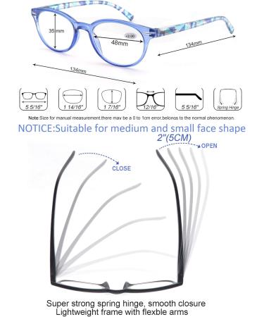 MODFANS 4 Pack Women s Reading Glasses +3.50 - Stylish Comfortable High Quality Round Frames in Mixed Colors - Buy Online on GoSupps.com