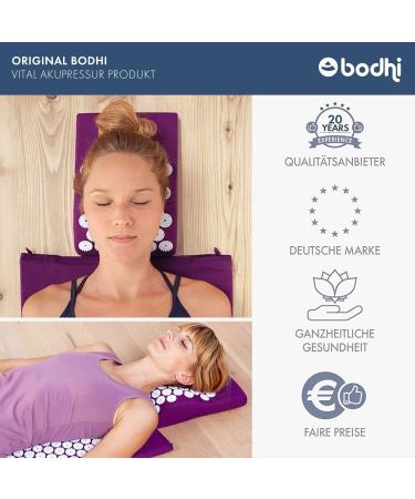 Buy Bodhi Acupressure Set Vital - Acupressure Mat & Pillow for Self-Massage & Relaxation | Blue | International Shipping - Buy Online on GoSupps.com