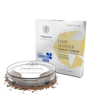 Fidentia Hair Shader root touch up concealer and grey cover powder 12g medium brown