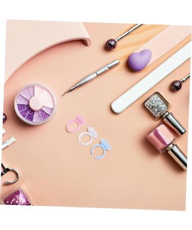  Healvian Healvian 300 Piece Eyelash Extension Glue Holder Rings in Blue White Pink Durable Compact for Professional Use in Lash Studios Training - Buy Online on GoSupps.com