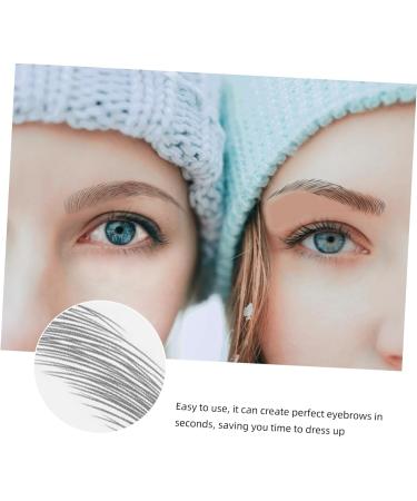 Housoutil 9 Sheets Imitation Eco Eyebrow Sticker 6d Hair-like Eyebrows Stickers Modeling Transfer Stickers 4d 21.5X14.5cm Black - Buy Online on GoSupps.com