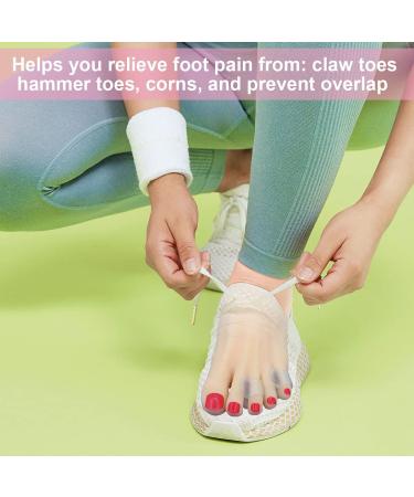 Niupiour Gel Pinky Toe Separators - 14 Pack Silicone Spacers for Overlapping & Crooked Toes - Toe Straighteners for Hammer Toe - Relieve Rubbing & Friction - Buy Online on GoSupps.com