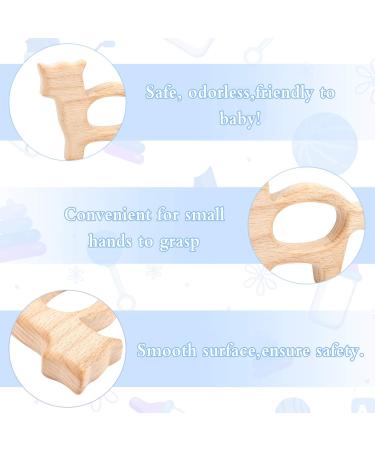 Shop Baby Wooden Pouring Ring Toys - 9 Natural Wood Teething Rings for Babies | Safe DIY Handmade Baby Toys - Buy Online on GoSupps.com