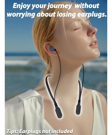 HALLEAST Anti-Lost Earplugs Cord - Durable Neckband Lanyard for Black Earplugs | Safety Connector Strap for Secure Use - Buy Online on GoSupps.com