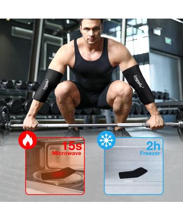 Luguiic Knee & Elbow Ice Pack Cold Compression Sleeve - Reusable Pain Relief Wrap for Meniscus, ACL, MCL, Bursitis - Medium Size - Buy Online on GoSupps.com