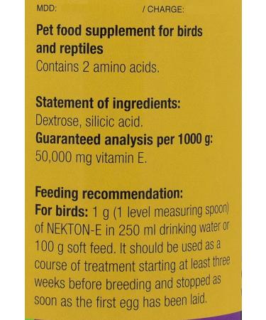 Nekton-E 140 gm Vitamin E Supplement for Birds - Boost Avian Health - Buy Online on GoSupps.com
