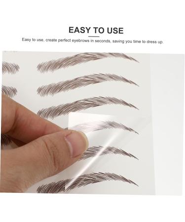 FOMIYES 27 Sheets Waterproof Eyebrow Stickers Faux Eyebrown Decals Makeup Brow Sticker Tool Water Proof 6d - Buy Online on GoSupps.com