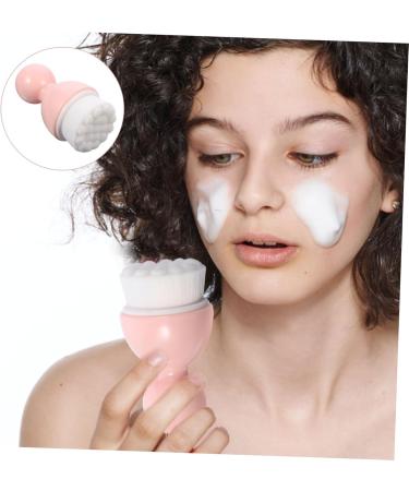 minkissy 1pc Cleansing Brush Liquid Makeup Mineral Foundation Powder Handheld Scrubber Face Brush Travel Brush Face Body Brush Facial Cleansing Brush Compact Face Brush Travel Pink - Buy Online on GoSupps.com