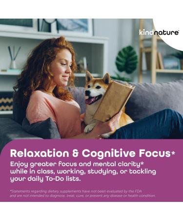 Kind Nature L-Theanine Gummies - Vegan 200mg Chewable for Kids & Adults | Low-Calorie Stress Relief - Buy Online on GoSupps.com