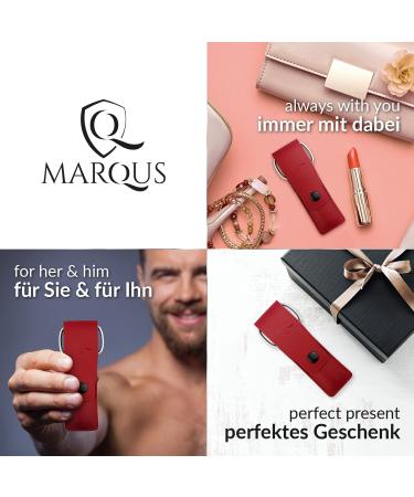 Buy marQus 3-Piece Travel Manicure Set - Solingen Nail Care Kit with Nail Scissors & File - Red - Buy Online on GoSupps.com