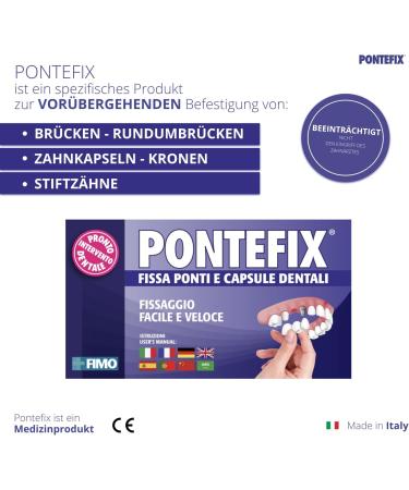 Pontefix Dental Cement - Securely Attach Bridges Dental Capsules & Post Teeth | Fast International Shipping - Buy Online on GoSupps.com