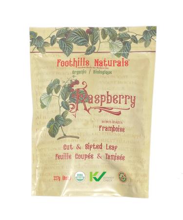 Foothills Naturals Raspberry Leaf Tea Organic - 150+ Servings (227g Loose Leaf Tea)