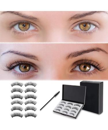 Shop Reusable Magnetic Eyelashes - 3D False Lashes Without Eyeliner | Easy Application with Tweezers & Brush | International Shipping - Buy Online on GoSupps.com