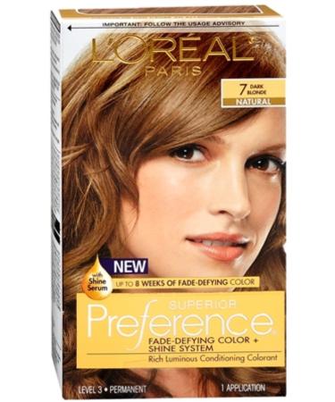 Pref Haircol 7 Size 1ct L'Oreal Preference Hair Color Dark Blonde #7