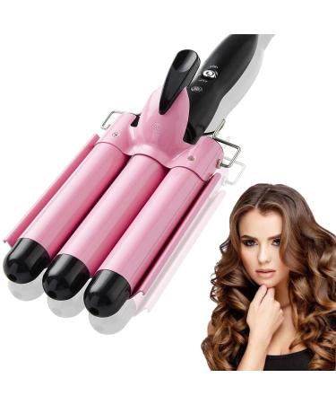 3 Barrels Hair Curler - Curling Iron Wand 25mm Mermaid Hair Waves with 2 Adjustable Temperature Control Quick Heating Iron Curling Tongs for Long or Short Hair Styling