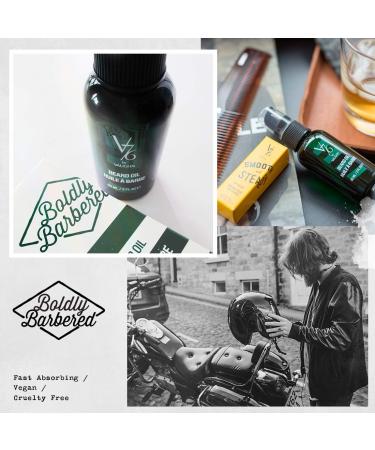 V76 by Vaughn Beard Oil Formula for Men 2 Fl Oz - Nourishing and Moisturizing Beard Oil - Buy Online on GoSupps.com
