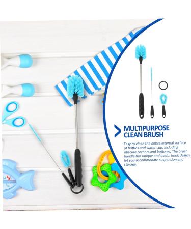 AMOSFUN 9-Piece Multi-Purpose Cleaning Brush Set | Stainless Steel Water Bottle & Straw Cleaner | Ultimate Detergent Brush Kit for Easy Cleaning - Buy Online on GoSupps.com