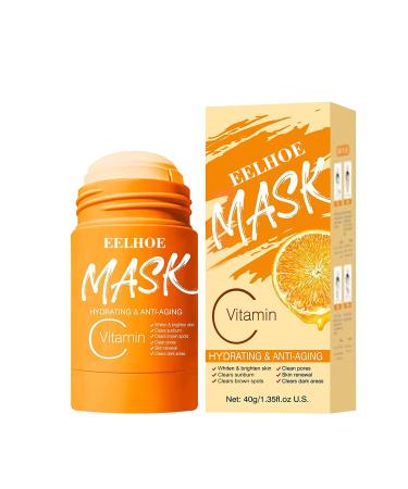 Surakey Surakey Mask Stick Anti-Acne Solid Mask Vitamin C Purifying Clay Mask Hydrates Face Controls Oil Deep Cleanses Pores Cleansing Mask for Women and Men
