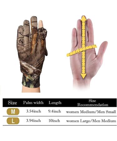 Camo Hunting Gloves - Lightweight Pro Anti-Slip Shooting Gloves for Outdoor Hunting and Archery - Camouflage Gear for Turkey, Deer Hunting, Fishing, and Airsoft - Buy Online on GoSupps.com