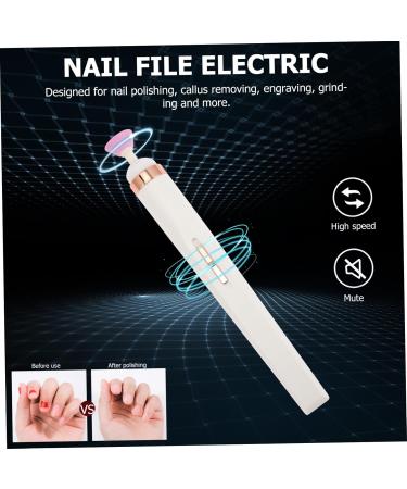 FRCOLOR 3 Sets Nail Polisher Nail Supplies Nail Tool Professional Nail Kit Nail Grinding Brushless Professional Nail File Manicure Supplies Nail Art Kit Plastic Electric White - Buy Online on GoSupps.com