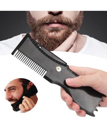 Fybida Beard Shaping Tool Beard Shaping Template for Men Twisted Beard Styling Tool for Trimming Hairline Neck Goatee - Buy Online on GoSupps.com