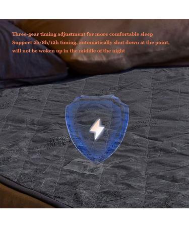 Buy EMDPBD Heated Thermal Blanket - Fast Heating 4 Levels Automatic Shutdown | Gray 180x80cm - Perfect for All Mattresses - Buy Online on GoSupps.com