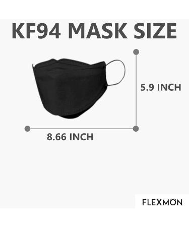 Pack of 5 Korean KF94 Disposable Face Masks - 4-Layer Breathable Protection Comfortable and Dust-Resistant - Buy Online on GoSupps.com