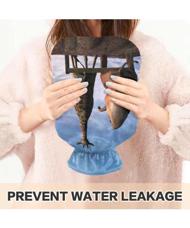 Hot Water Bottle with Giraffe Cover - 2L Pain Relief Solution | Ships Internationally - Buy Online on GoSupps.com