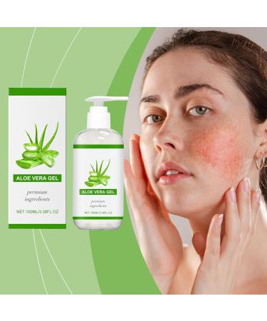  Generisch 100% Pure Aloe Vera Gel - 100ml - Organic aloe vera gel for the face natural moisturizing soothing and nourishing cream - After-sun - Daily moisturizing care (2) - Buy Online on GoSupps.com