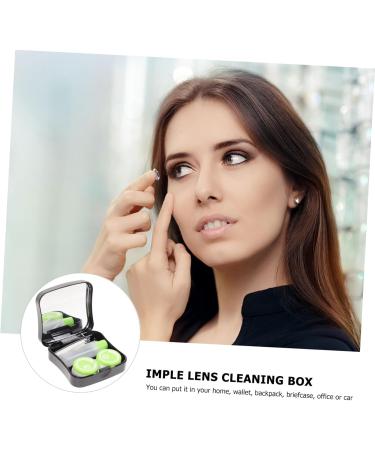 Healeved Clear Stand Case for Contact Lenses Stylish & Functional Lens Holder International Shipping Available - Buy Online on GoSupps.com