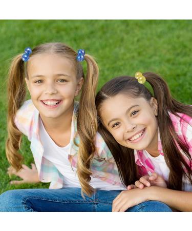 Fomiyes 3 Pairs Hair Ties with Acrylic Ball & Butterflies - Cute Hair Accessories for Toddlers Girls & Women - Buy Online on GoSupps.com