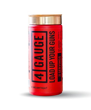4 Gauge Explosive Preworkout without The Jitters | 30 Servings | Nitric Oxide Booster | L-Citrullline L-Carnitine Creatine | No Artificial Ingredients (Fruit Blast)
