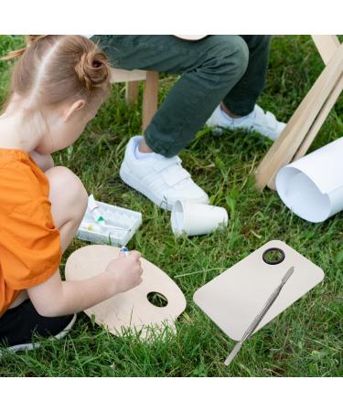 DOITOOL Stainless Steel Cosmetic Makeup Palette | Professional Mixing Tool for Makeup Artists & Nail Art | Durable Spatula for Creams & Colors - Buy Online on GoSupps.com