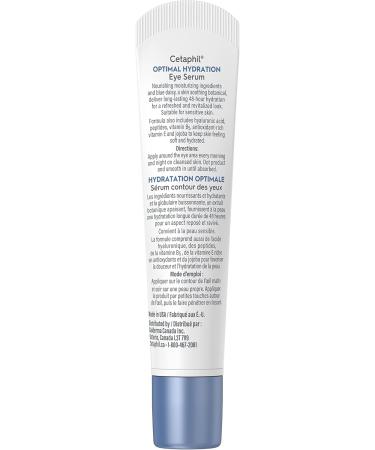 Cetaphil Optimal Hydration Eye Serum For Wrinkles Dark Circles and Puffiness Dry Dehydrated and Sensitive Skin 48 Hour Hydration for with Hyaluronic Acid Vitamin E & Vitamin B5 Dermatologist Recommended 14g - Buy Online on GoSupps.com