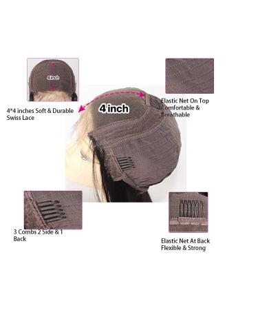 20 Inch Body Wave Lace Front Wig | 4x4 Lace Closure | 180% Density Brazilian Virgin Hair | Pre Plucked | Natural Color - Buy Online on GoSupps.com