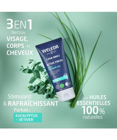 WELEDA - CHRISTMAS 2024 MEN'S GIFT SET: 5in1 Serum 30 ml - 3in1 Active Fresh Shower Gel 200 ml - Men's Roll-on Deodorant 50 ml - Buy Online on GoSupps.com