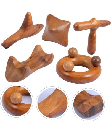 Beavorty 15 STK Massage Device - Wooden Sandalwood Neck & Foot Massager Gua Sha Board for Health & Relaxation - Buy Online on GoSupps.com