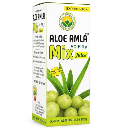 Basic Ayurveda Aloe Vera & Amla Herbal Mix Juice (Pack of 2) | 16.23 Fl Oz (480ml) | Supports Digestion Immunity & Detox | Rich in Natural Vitamin C | No Added Sugar | Gluten Free Non-GMO & Vegan - Buy Online on GoSupps.com
