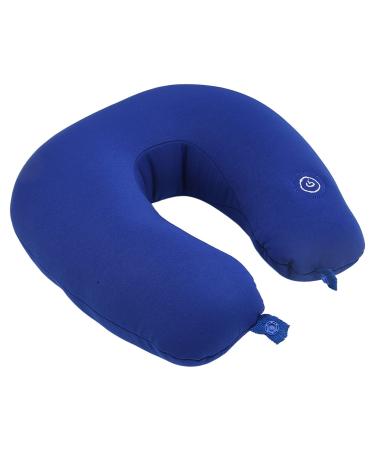 Verdant Touch Memory Foam Neck Pillow Electric Vibration Travel Pillow Memory Foam U-shaped Airplane Neck Pillow Blue