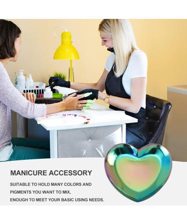 Minkissy Curly Tablet Nail File & Heart Nail Art Tools - Stainless Steel Nail Polish Palette & Color Mix Plate for Gel Color Display - Buy Online on GoSupps.com