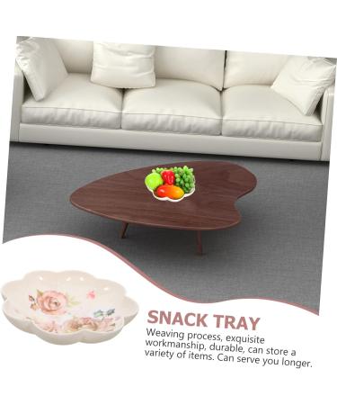 Alipis 2pcs Snack Dish Dried Fruit Tray Reusable Snack Tray Household Fruit Tray Thicken Melon Seed Plate - Buy Online on GoSupps.com