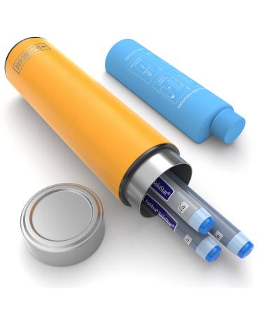 DISONCARE 60H 3 Insulin Pen cooling bag 2-8 degrees medication cooling bag for travel TSA Small cool box diabetic bag for on the go with 2 cooling packs |QR medical sticker (yellow) - Buy Online on GoSupps.com