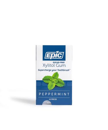 Epic Xylitol Chewing Gum - Sugar Free Peppermint Chewing Gum 144 Pieces Total - Buy Online on GoSupps.com