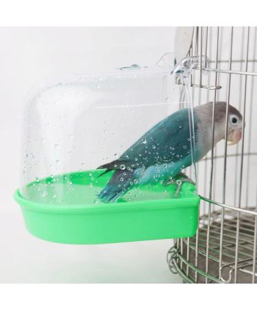 Colcolo Pet Bird Bath Box Parrot Bathing Tub Water Bowl Cage Accessories for Lovebirds Budgie - Buy Online on GoSupps.com