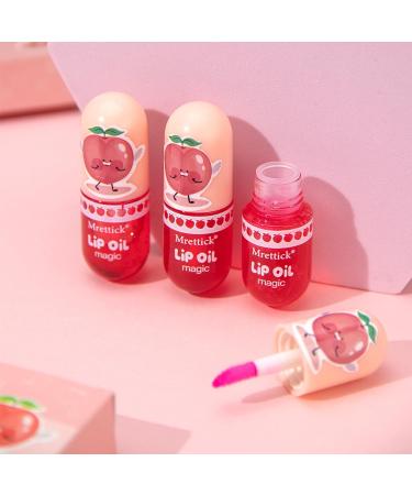 Mrettick 3Packs Hydrating Lip Oil Temperature Color Changing Lip Oil Plumping Lip Gloss Moisturizing Lip Oil Tinted for Lip Care and Dry Lip - Buy Online on GoSupps.com