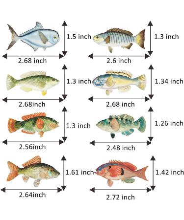 Birthday Decorations 20Pcs Fish Cupcake Toppers Fishing for Fish Theme Party Kid Baby Shower Tropical Party Cake Picks Under The Sea Decoration Supplies (20 pcs) - Buy Online on GoSupps.com