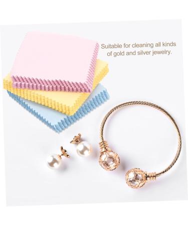 STOBOK 180 Pcs Jewelry & Screen Cleaning Cloths - Double-Sided Fleece for Glasses Phones & Computers - 8x8 CM Pack of 3 - Buy Online on GoSupps.com