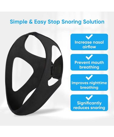 Adjustable Anti-Snoring Chin Strap - Effective Snoring Solution for Women and Men - Buy Online on GoSupps.com