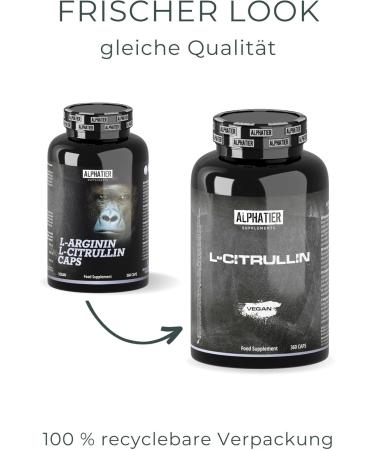 Alphatier L-Citrulline Malate Capsules - 360 Vegan Caps | High Dose Champion Quality | No Additives - Premium 2:1 Formula - Buy Online on GoSupps.com